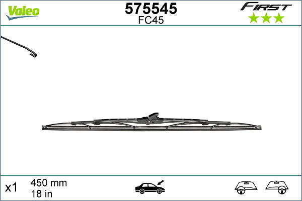 Lamela stergator VALEO 575545